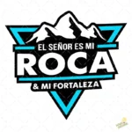 Vector El Señor es mi Roca y mi Fortaleza Montañas para Sublimación