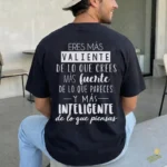 Frase eres más valiente de lo que crees vector