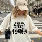 Vector Eres Mi Tía Favorita Diseño Lettering para Sublimar