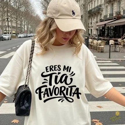 Vector Eres Mi Tía Favorita Diseño Lettering para Sublimar