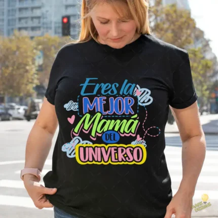 Vector Eres la Mejor Mamá del Universo Diseño Colorido para Sublimar