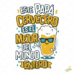 Vector Este Papá Cervecero es el Mejor del Mundo para Sublimación