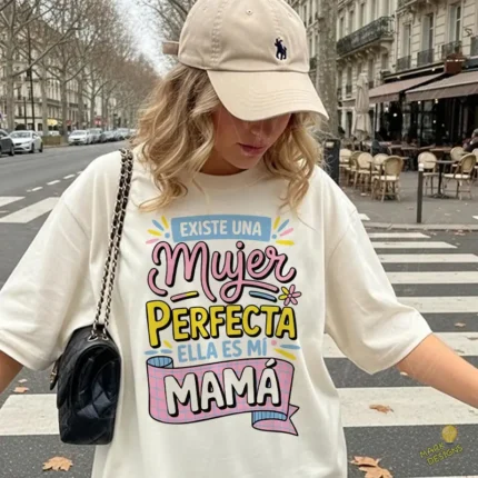 Vector Existe una Mujer Perfecta es mi Mamá para Sublimación