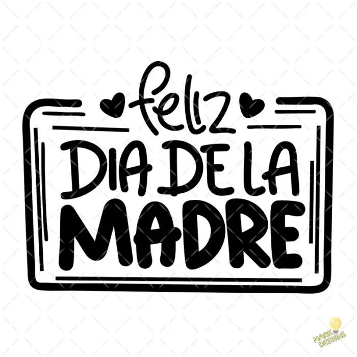 Vector Feliz Día de la Madre Diseño Hand-Drawn para Sublimación