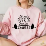 Vector Fitness Motivación Sé más fuerte que tus excusas para Sublimación