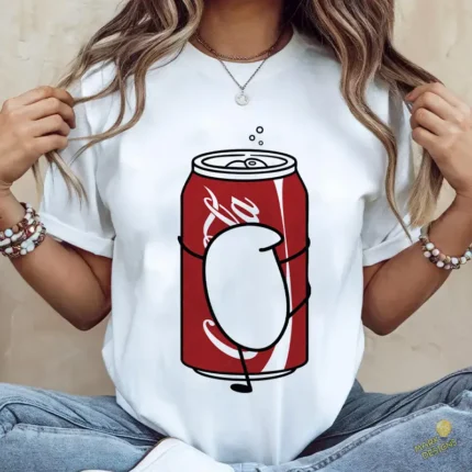 Vector Flork Abrazando Lata Refresco Diseño para Sublimación