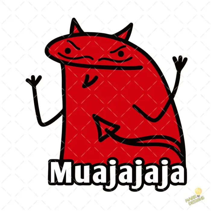 Vector Flork Diablito Muajajaja Diseño para Sublimación Humor