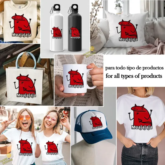 Vector Flork Diablito Muajajaja Diseño para Sublimación Humor