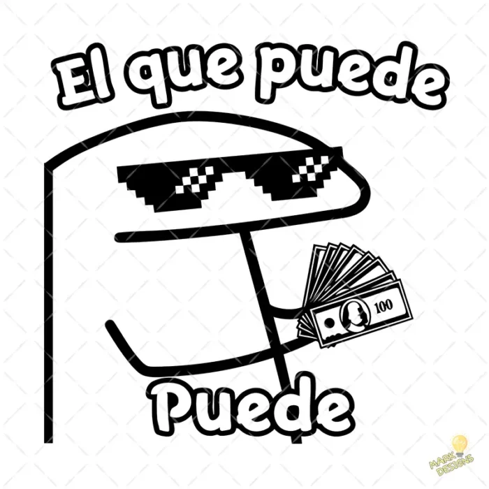 Vector Flork El Que Puede Puede Diseño Sublimación Humor