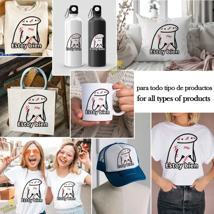 Vector Flork Estoy Bien Cicatrices Diseño para Sublimación Humor