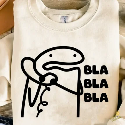 Vector Flork Hablando por Teléfono Bla Bla Bla Diseño Sublimación