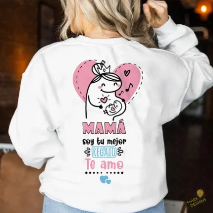 Vector Flork Mamá soy tu mejor regalo Diseño para Sublimar