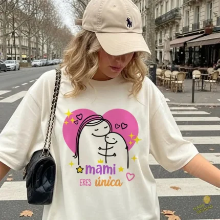 Vector Flork Mami Eres Única Diseño con Corazón para Sublimación