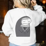 Vector Flork Monja Rezando Diseño para Sublimación Humor Paciencia