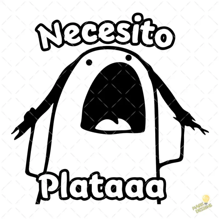 Vector Flork Necesito Plata Grito Humor Diseño para Sublimación