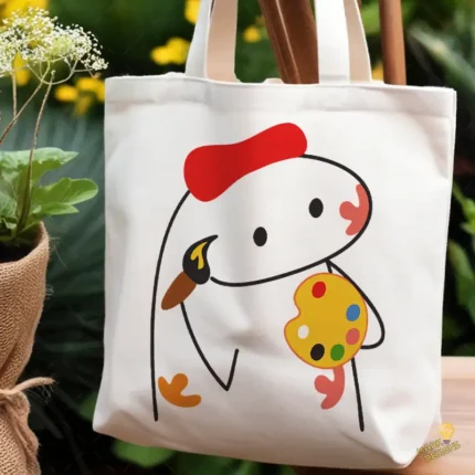 Vector Flork Pintor con Boina y Paleta Diseño para Sublimación