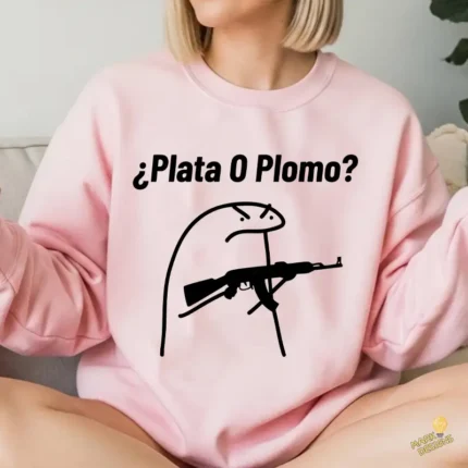 Vector Flork Plata o Plomo Diseño para Sublimación Humor Negro