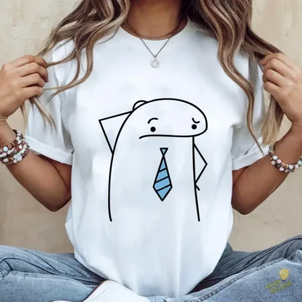 Vector Flork con Corbata Preocupado Diseño Sublimación Humor Oficina