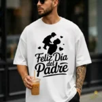 Vector Gratis Feliz Día del Padre Silueta con Niño para Sublimar