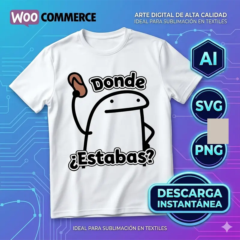 Vector Gratis Flork con Chancla Donde Estabas Sublimación1 Vector Gratis Flork con Chancla Donde Estabas Sublimación