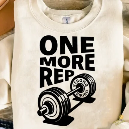 Vector Gratis One More Rep Diseño Gym para Sublimación y Vinilo