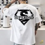 Vector Gratis Superdad Escudo Superhéroe para Sublimación y Corte