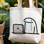 Vector Gratis de Flork Llorando Laptop Diseño Sublimación Oficina
