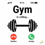 Vector Gym Is Calling Interfaz de Llamada para Sublimación Estampados