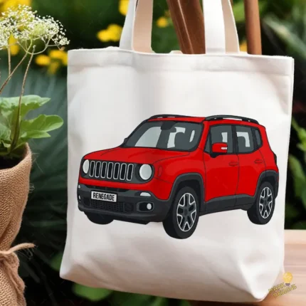 Vector Jeep Renegade Rojo Ilustración para Sublimación y Vinilo