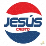 Vector Jesús Cristo Estilo Parodia Pepsi para Sublimación y Vinilo