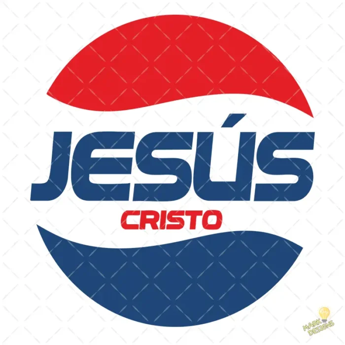 Vector Jesús Cristo Estilo Parodia Pepsi para Sublimación y Vinilo
