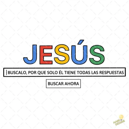 Vector Jesús Estilo Parodia Buscador Google para Sublimación