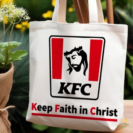 Vector KFC Keep Faith in Christ Parodia Logo para Sublimación