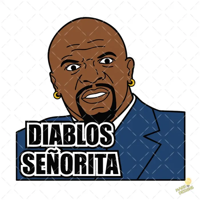 Vector Latrell Diablos Señorita Meme para Sublimación y Estampado