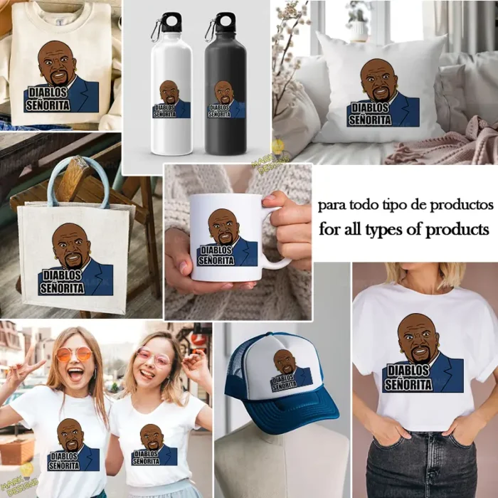 Vector Latrell Diablos Señorita Meme para Sublimación y Estampado