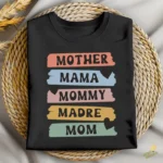 Vector Madre Mamá Mommy Madre Mom Estilo Pinceladas para Sublimación