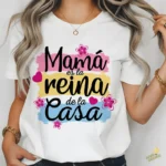 Vector Mamá es la Reina de la Casa con Flores para Sublimación