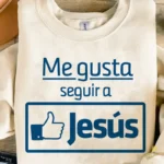 Vector Me Gusta Seguir a Jesús Parodia Facebook para Sublimación