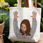 Vector Mujer Adorando Aleluya Diseño Cristiano para Sublimación