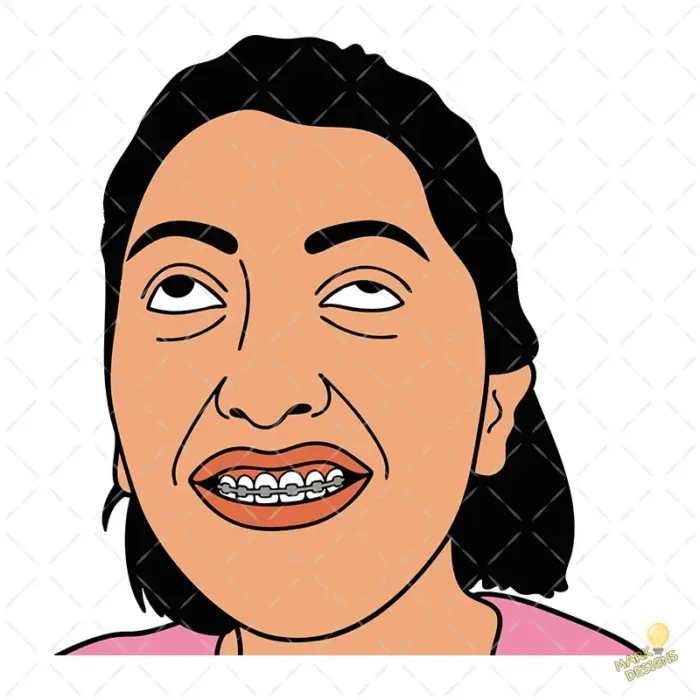 Vector Mujer Ojos Arriba Hartazgo Diseño para Sublimación Humor