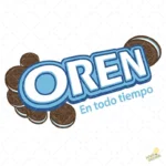 Vector Oren En Todo Tiempo Estilo Parodia Oreo para Sublimación