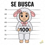 Vector Oveja Perdida 100 Se Busca Parábola para Sublimación Infantil
