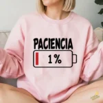 Vector Paciencia 1% Batería Baja Diseño para Sublimación Humor