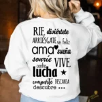 Vector Palabras Motivadoras Ríe Ama Vive Lucha para Sublimación