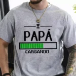 Vector Papá Cargando Diseño Anuncio Embarazo para Sublimación