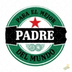 Vector Para el Mejor Padre del Mundo Estilo Cerveza para Sublimar