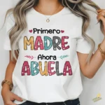 Vector Primero Madre Ahora Abuela Diseño Emotivo para Sublimar