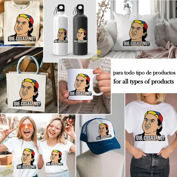 Vector Quico Qué Cosas No Diseño para Sublimación y Estampados