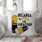 Vector Recarga Tu Vida con Oración Diseño Baterías Pilas para Sublimación