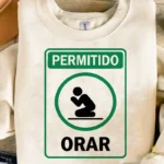 Vector Señal Cartel Permitido Orar Diseño Cristiano para Sublimación